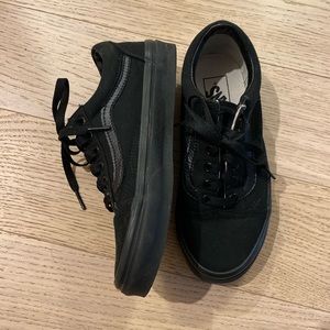 Women’s Vans Old Skool Black Canvas Shoes Size 6
